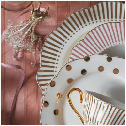 Piatto piano Madame de Récamier - Linee d'oro