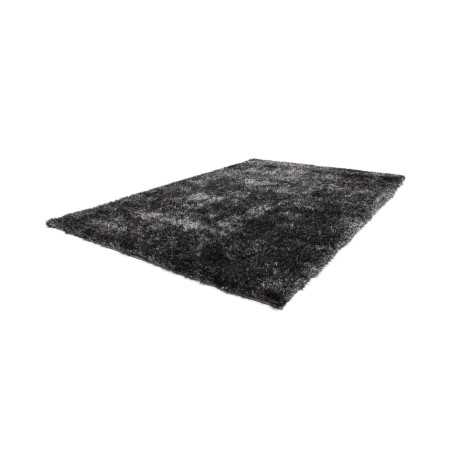 Living room rug uni shaggy Twist graphite