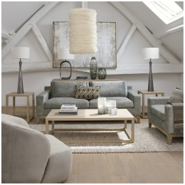 INTERIEUR-DECORATION|Canapé LEONORE grisBLANC D'IVOIRECanapes