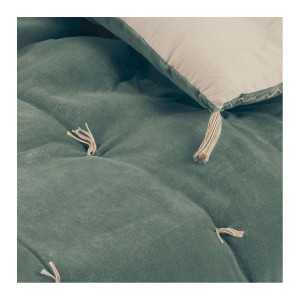INTERIEUR- DECORATION|Futon MATTEO velvet and linen - CeladonBLANC D'IVOIREFutons, Quilts
