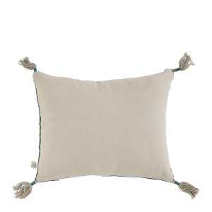 Cushion MATTEO velvet and linen - Oil