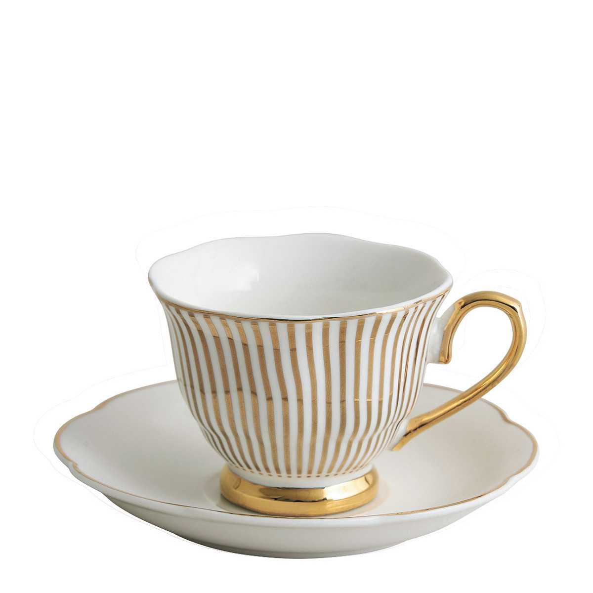 Tazza da tè Madame Récamier - Linee dorate