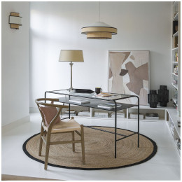 INTERIEUR-DECORATION|Bureau ERNEST en métal noirBLANC D'IVOIREBuffets - Tables