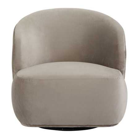 Rotating armchair LISETTE velvet Grege