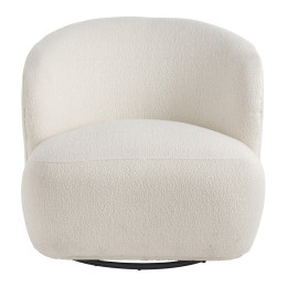 Silla giratoria LISETTE loop Crema