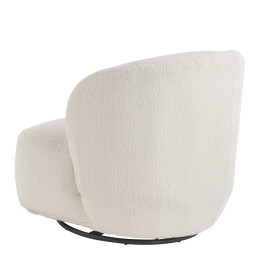 Silla giratoria LISETTE loop Crema