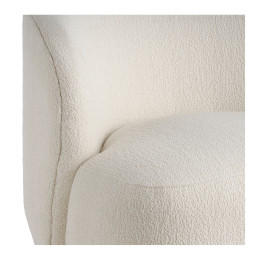Silla giratoria LISETTE loop Crema