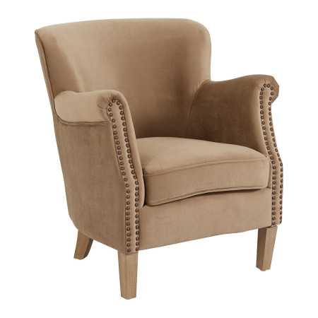 Armchair CLAUDE velvet cinnamon