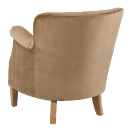 Armchair CLAUDE velvet cinnamon