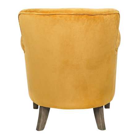 Sillón CLAUDE terciopelo azafrán