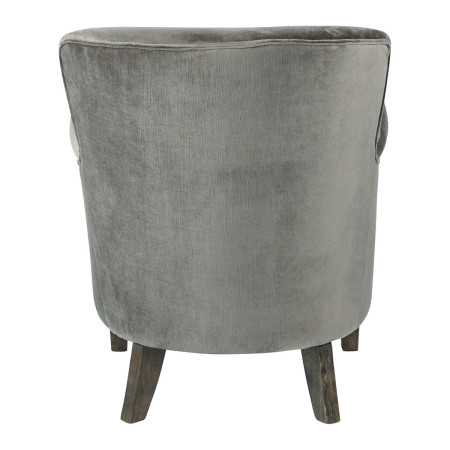 CLAUDE velvet armchair dark grey