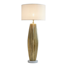 MALANA Lampe mit ecrufarbenem Lampenschirm