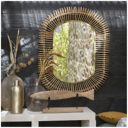 JEANNE Flaschenvase aus rosafarbenem Milchglas - Kleines Modell