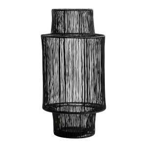 Linterna ARIANE en metal negro - Modelo grande - H. 45 cm