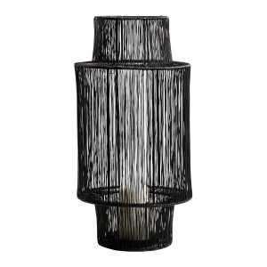 INTERIEUR- DECORATION|ARIANE lantern in black metal - Large model - H. 45 cmBLANC D'IVOIREVotives and Lanterns