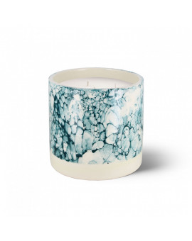 MARBLE CANDLE BLUE XL