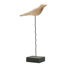 Conjunto de dos estatuas de BIRDS en árbol de mango y metal