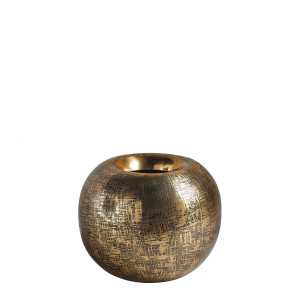 INTERIEUR- DECORATION|ELIAS vase in gilded metal - Small model - H. 22 cmBLANC D'IVOIREVases