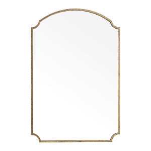 Specchio MARGAUX in metallo dorato invecchiato - H. 120 cm