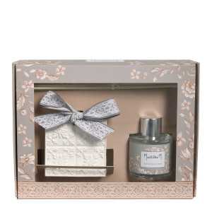 INTERIEUR- DECORATION|Secret de Santal scented candle box Mathilde's PresentsMATHILDE MCandle + mist