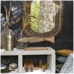 ELIAS vase in gilded metal - Large model