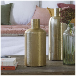 ELIAS vase in gilded metal - Medium model