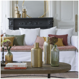 Jarrón ELIAS en metal dorado - Modelo mediano