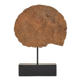 Statua SHELL in mango e metallo