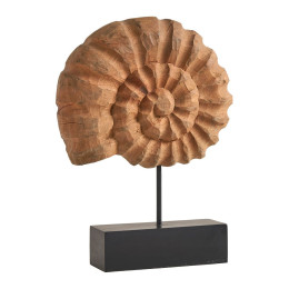 Statua SHELL in mango e metallo