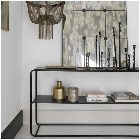 ERNEST console in black metal - Parfum d'intérieur bougie parfumée...