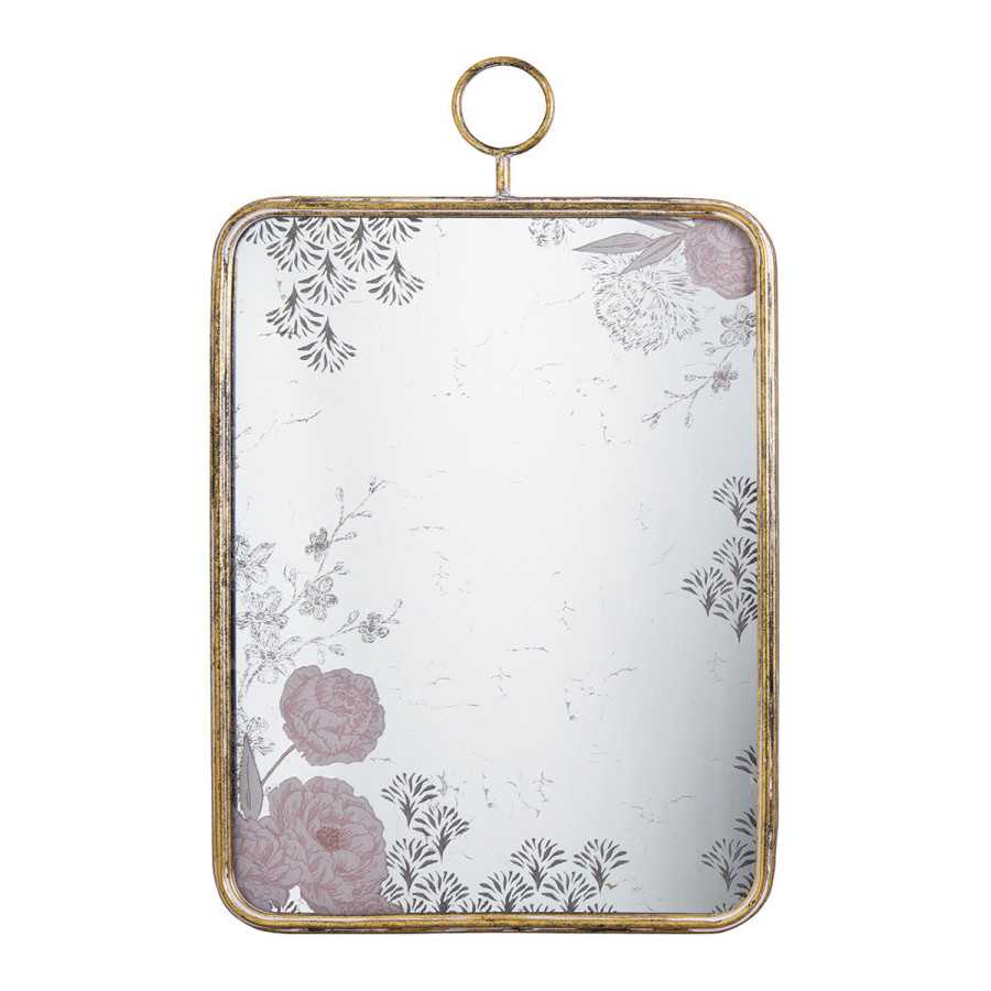 INTERIEUR-DECORATION|Espejo rectangular Jardín de ElsewhereMATHILDE MEspejosAporta un toque de refinamiento y originalidad con este espejo decorado con delicados motivos florales del Jardin d'Ailleurs.