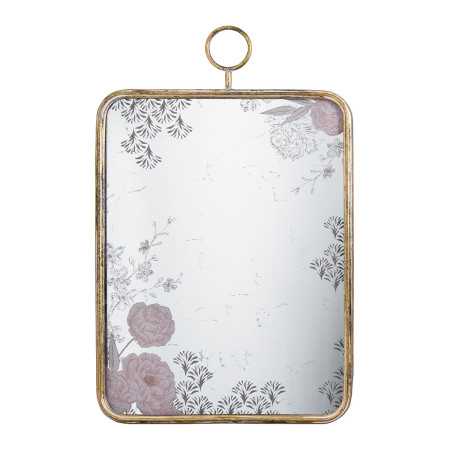 INTERIEUR-DECORATION|Espejo rectangular Jardín de ElsewhereMATHILDE MEspejosAporta un toque de refinamiento y originalidad con este espejo decorado con delicados motivos florales del Jardin d'Ailleurs.