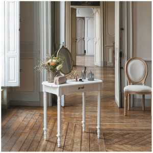 INTERIEUR- DECORATION|White Rosalie pedestal tableMATHILDE MCONVENIENT