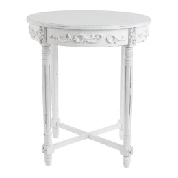 White Rosalie pedestal table