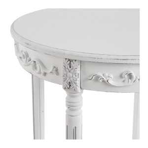 White Rosalie pedestal table