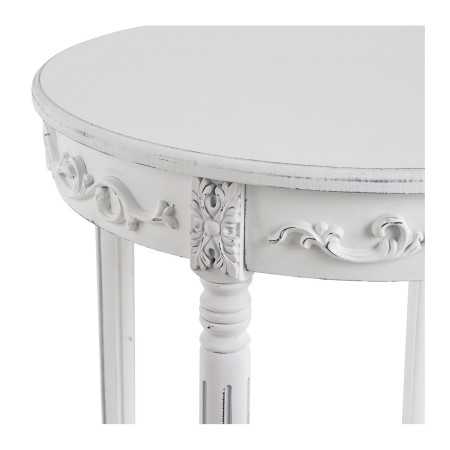 White Rosalie pedestal table