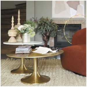 INTERIEUR- DECORATION|Set of 2 coffee tables CHARLOTTEBLANC D'IVOIRECoffee tables, Consoles