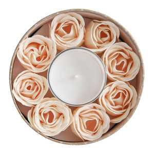 Caja de velas y rosas de jabón perfumadas Escala en Sintra - Flor de mandarina