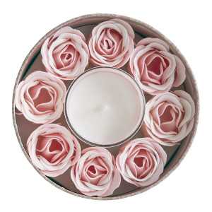 Caja de velas y rosas de jabón perfumadas Escala en Sintra - Marquesa