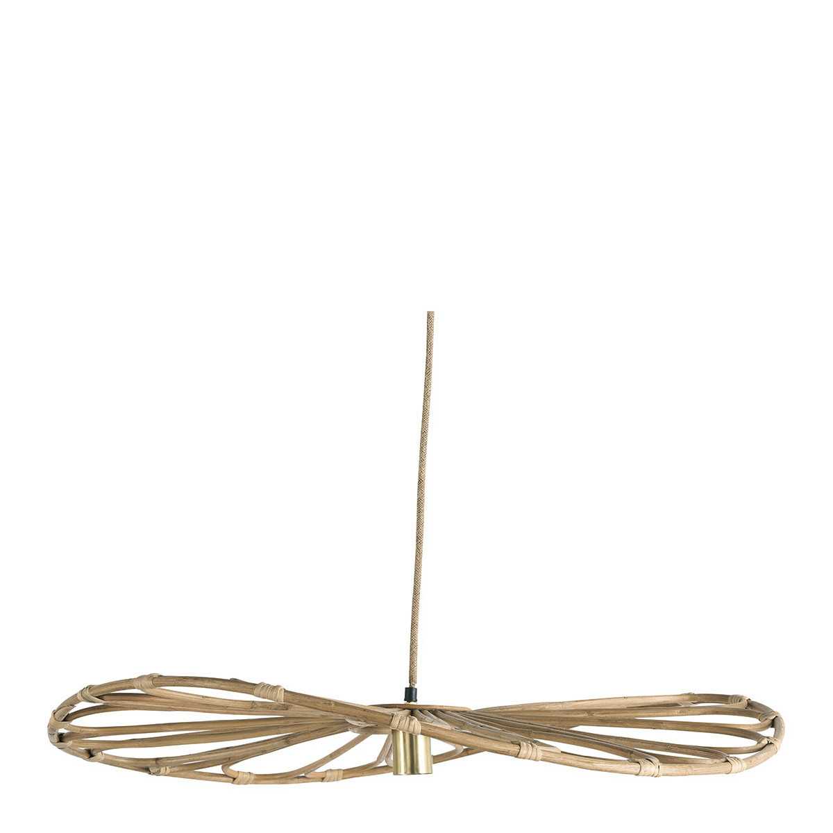 INTERIEUR- DECORATION|Pendant lamp SALOME in rattan - Large model - ⌀ 100 cmBLANC D'IVOIRESuspensions et Lustres