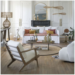 Pendant lamp SALOME in rattan - Large model - ⌀ 100 cm