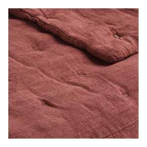 INTERIEUR- DECORATION|Copriletto CHLOE in lino lavato - Terracotta - 230 x 180 cmBLANC D'IVOIRECopriletto