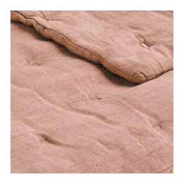CHLOE bedspread in washed linen Blush
