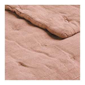 CHLOE bedspread in washed linen - Blush - 230 x 180 cm