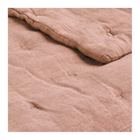 CHLOE Tagesdecke aus gewaschenem Leinen - Blush - 230 x 180 cm - Pa...