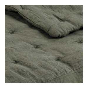 Copriletto CHLOE in lino lavato - Cachi - 230 x 180 cm