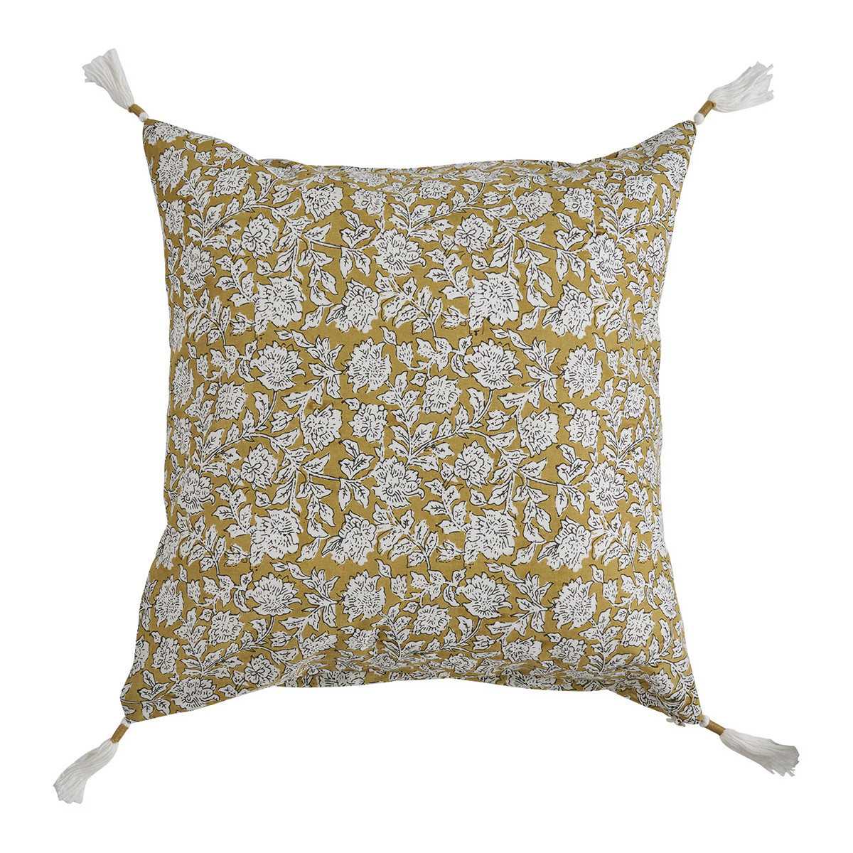 EDEN cotton cushion cover - Saffron - 50 x 50 cm