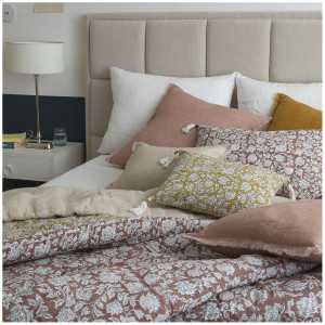EDEN cotton cushion cover - Terracotta - 50 x 50 cm