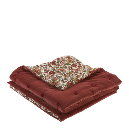 Quilt ÉLODIE plain tommette and printed