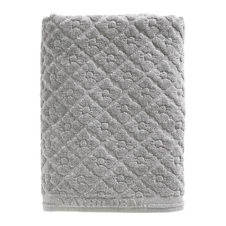 Toalla de baño gris Floral Sweetness